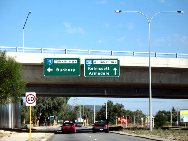 Along the Albany Highway in suburban Perth