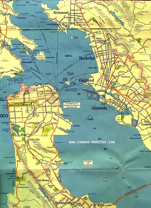 San Francisco Bay Area map (1932)