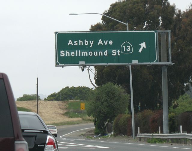 California 13 exit from Interstates 80 and 580 in Berkeley