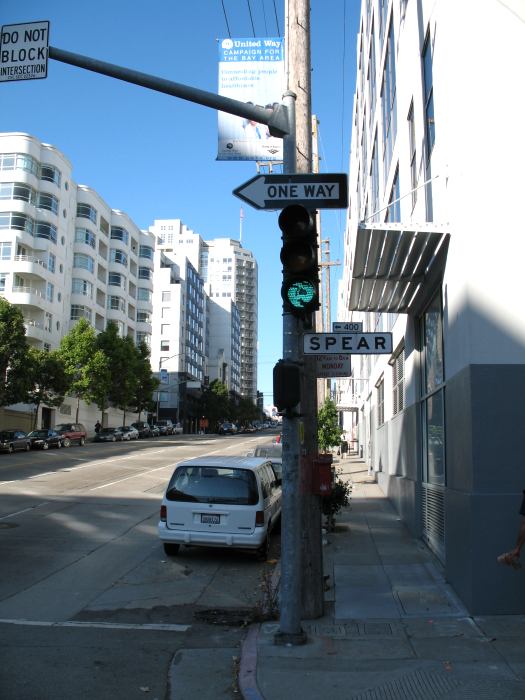 Defective LEDs in San Francisco traffic signal