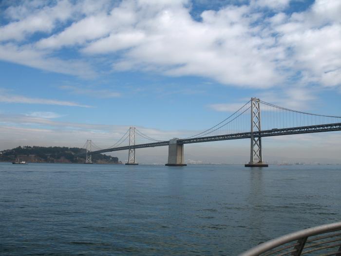 San Francisco Bay Bridge west span from Pier 14