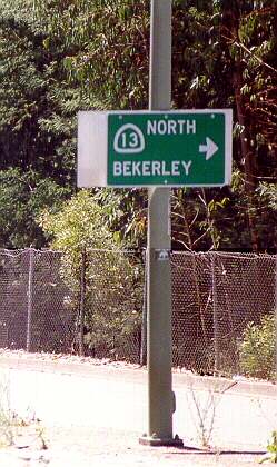 distant Bekerley sign