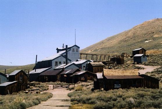 Gold mine at the ghost town of Bodie, California