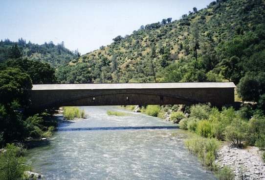 Bridgeport covered bridge side view