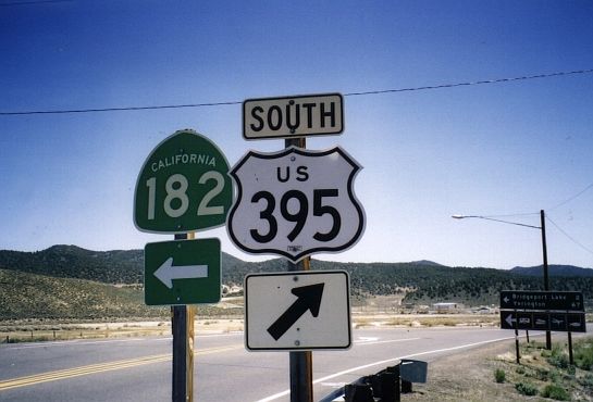 CA 182 at US 395 in Bridgeport, California