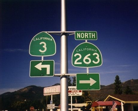 CA 3/CA 263/TO I-5 at Yreka, CA