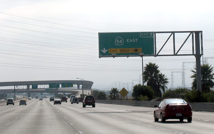 California 54 at southbound Interstate 5