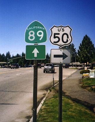 CA 89/US 50 at South Lake Tahoe