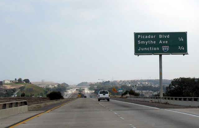 California 905 connects Interstates 5 and 805 in San Diego County