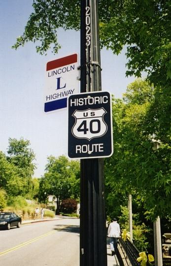 Historic US 40 in Auburn, California