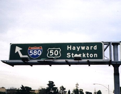 I-580 and old US 50 in Oakland