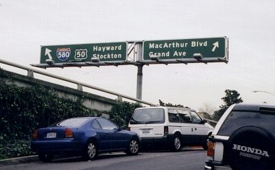 I-580 and old US 50 in Oakland