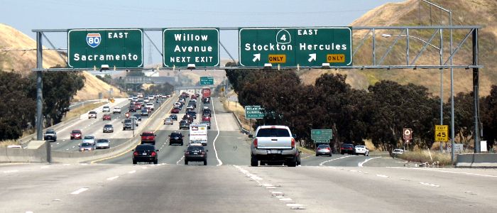 California 4 at Interstate 80 in Hercules