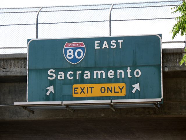Eastbound traffic from California 113 to Interstate 80