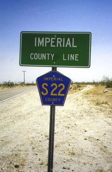Imperial County/San Diego County route S22