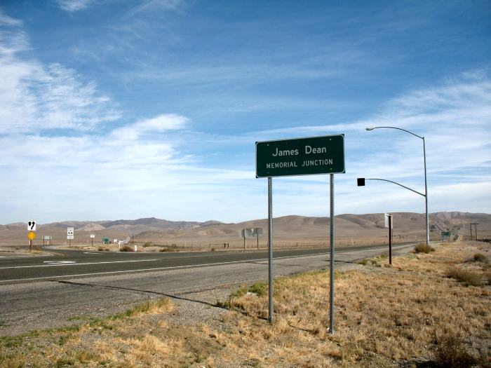 James Dean Memorial Junction near Cholame, California