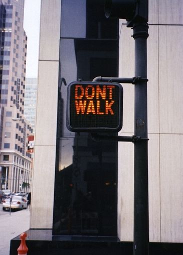 DONT WALK sign on Mission Street in San Francisco