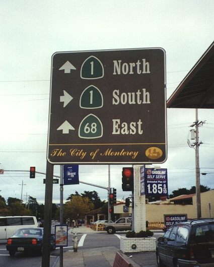 Monterey city trailblazer to both California highways in the city