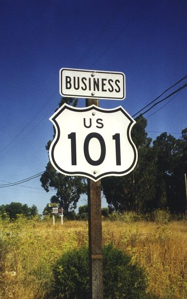 Business US 101 in Petaluma, California