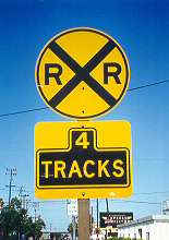 Railroad crossing in Berkeley