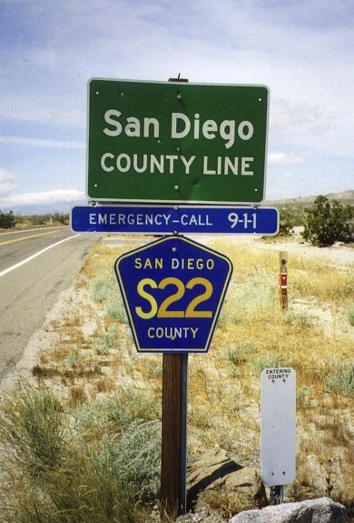 Imperial County/San Diego County route S22