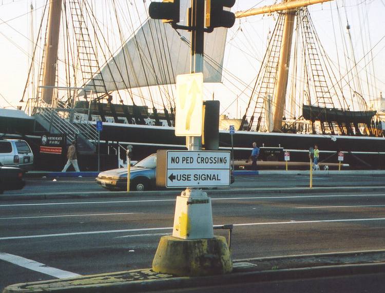 Sign with unusual font in San Diego