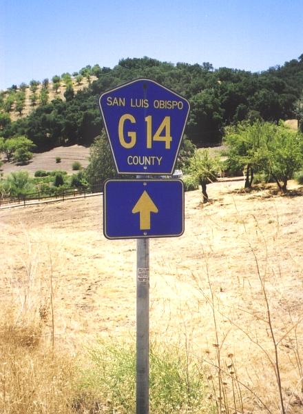 Trailblazer for a San Luis Obispo county highway
