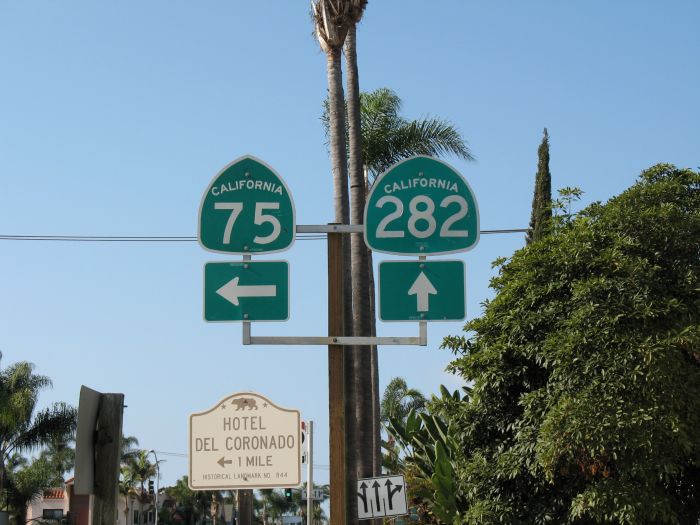 Texas-style mounting for marker assembly in Coronado, California