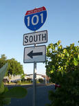 Interstate 101 goof for US 101 in Palo Alto in May 2013