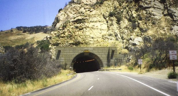 Tunnel at the Gaviota Pass on US 101 in Santa Barbara County