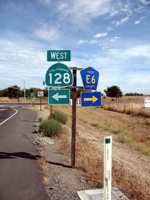California 128/Yolo County E6 at Interstate 505