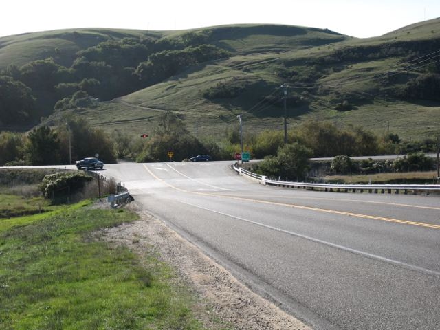 Western terminus of California 46 south of Cambria