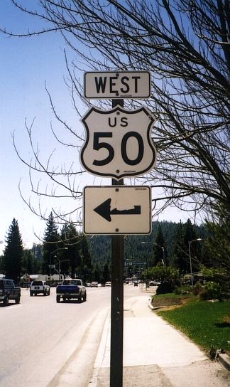 US 50 in South Lake Tahoe, California