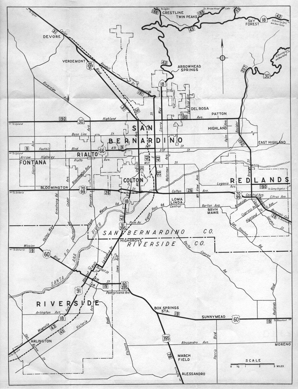 Official detail map for San Bernardino (1956)