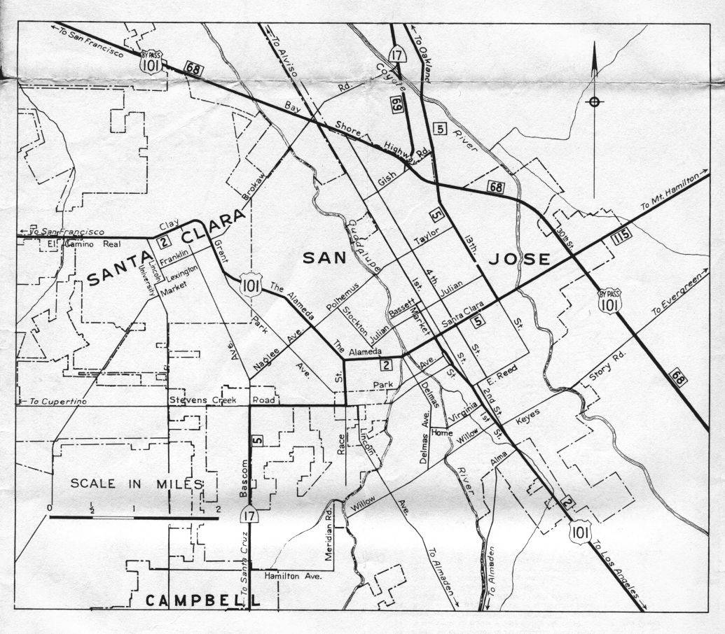 Official detail map for San Jose (1956)