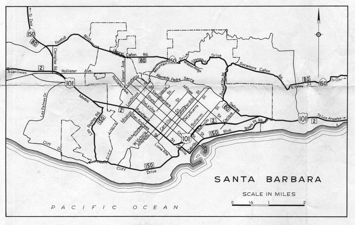 Official detail map for Santa Barbara (1956)