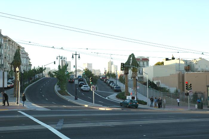 South end of Octavia Boulevard in San Francisco (2005)