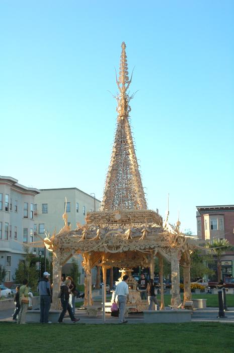 Temporary sculpture on Hayes Green at Octavia Boulevard in San Francisco (2005)