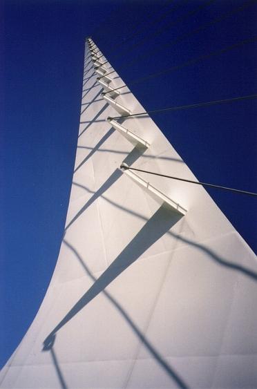 Sundial Bridge pylon side view