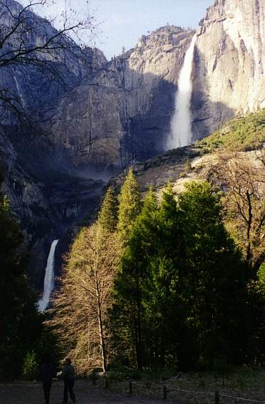 Dual falls of Yosemite Falls