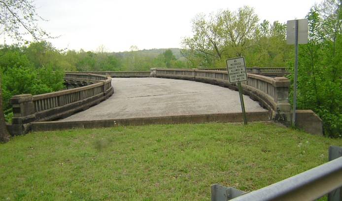 Galena Y bridge, view of the south branch (2004)