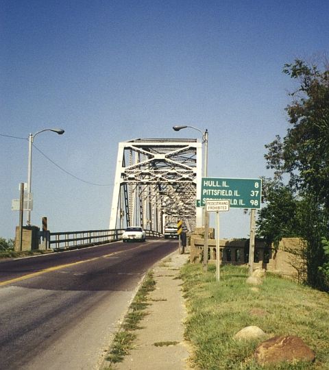View of the west end of the former Mark Twain bridge, Hannibal, Mo.