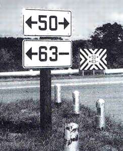 US 50/US 63 east of Jefferson City in 1954