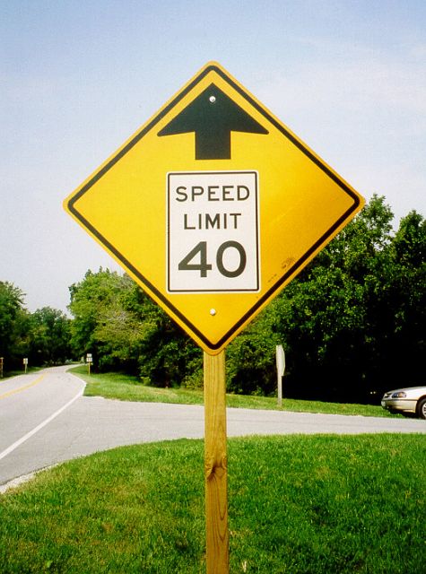 Speed limit ahead in Arrow Rock, Mo.