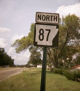 Arkansas 87 at Missouri border