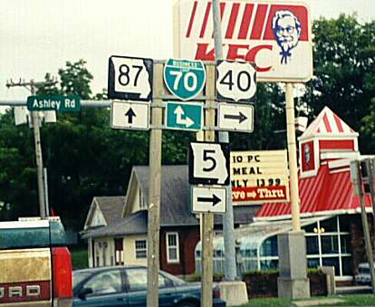 Multiple markers on Ashley Road in Boonville, Mo.