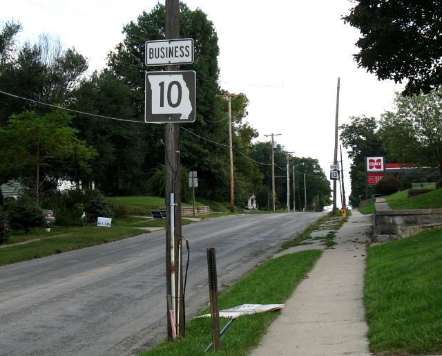 Business Routes 10 and 13 are concurrent for about a mile in Richmond, Mo.