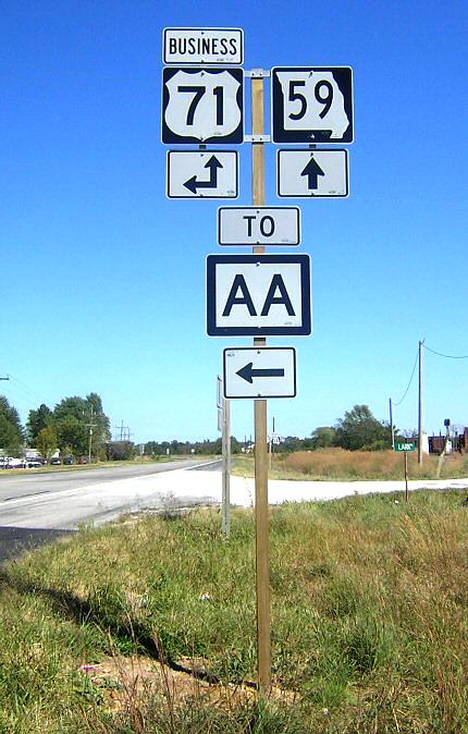 Business US 71 at Missouri 59 south of Neosho