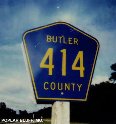 Butler County standard pentagon marker