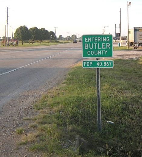 Butler County (Mo.) boundary sign with population figure